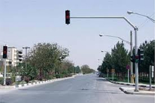 فروش پایه چراغ ترافیکی باکیفیت 2 پایه چراغ