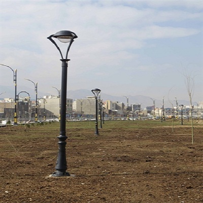 فروش پایه چراغ پارکی پایه کوتاه 4 پایه چراغ