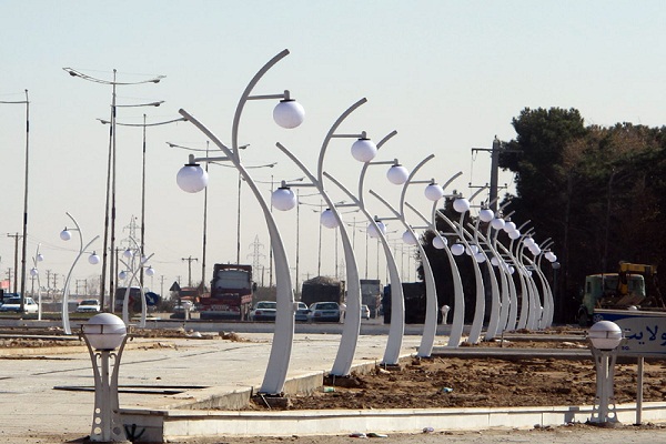 فروش پایه چراغ پارکی تهران 4 پایه چراغ